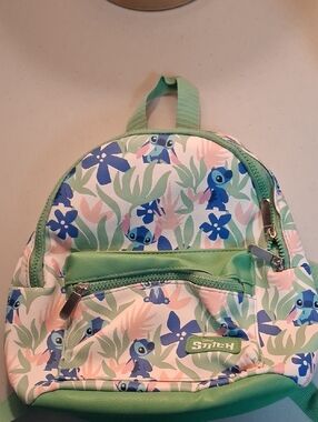 Bioworld Kids Stitch Backpack in Mint Green and Blue